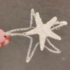 Rhinestone Hair Clip Ly316 - White - One Size