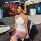 Halter-neck Slim-fit Camisole Top