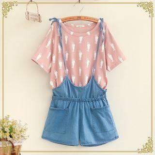 Tie Strap Pinafore Playsuit