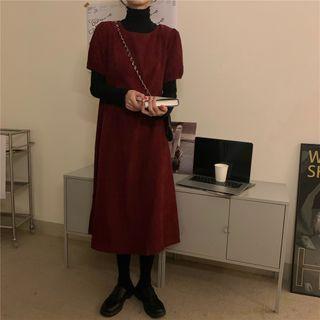 Long-sleeve Top / Corduroy Short-sleeve Dress