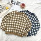 Color-block Crewneck Long-sleeve Pullover
