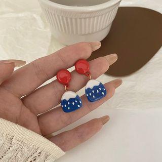 Cartoon Mountain Resin Dangle Earring