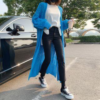 Oversized Maxi Cable-knit Cardigan