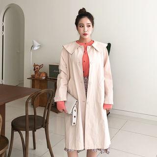 Round-collar Single-breasted Jacket