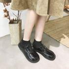 Round Toe Lace-up Casual Shoes