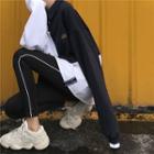 Color-block Long-sleeve Loose-fit Pullover / Color-block Leggings