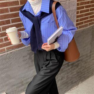 Pinstriped Shirt / Shawl