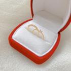 Set Of 2: Cz Ring J602 - Gold - One Size