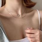 925 Sterling Silver Bow Layered Choker
