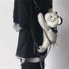 Tiger Chain Strap Lightweight Backpack White - One Size