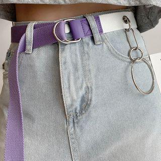 Paneled Canvas Belt