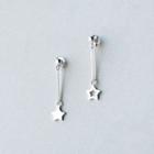 925 Sterling Silver Non-matching Star Drop Earring