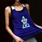Lettering Sports Tank Top