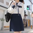 Sailor Collar Shirt / Mini Skirt