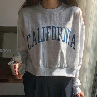 California Cropped Sweatshirt