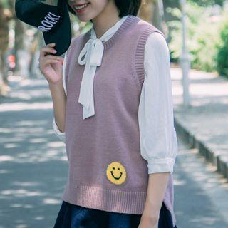 Smiley Knit Vest