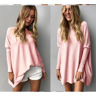 Plain Dolman-sleeve Tunic