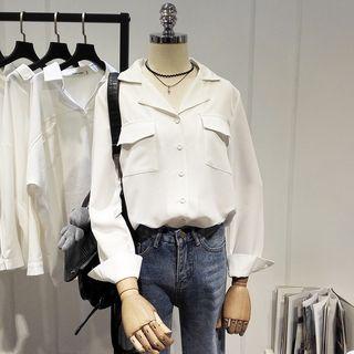 Chiffon Pocketed Shirt