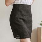 Lace H-line Mini Skirt