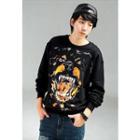 Tiger Print Sweatshirt