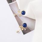 Rhinestone & Bead Planet Earring 1 Pair - As Shown In Figure - One Size