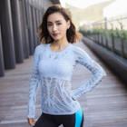 Ripped Long-sleeve Sports Top