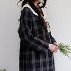 Loose-fit Plaid Midi Dress