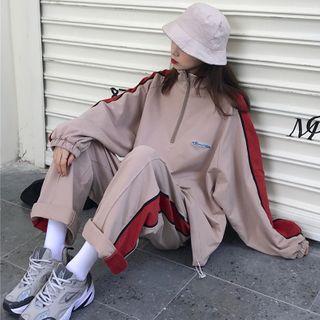 Half-zip Paneled Sweatshirt / Shorts / Pants