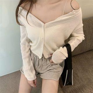 V-neck Light Knit Jacket