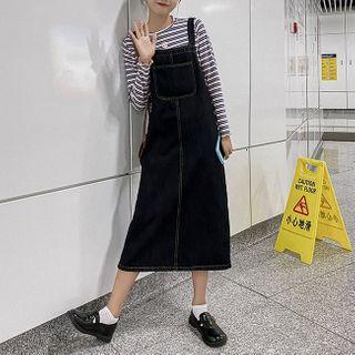 Denim A-line Maxi Dress