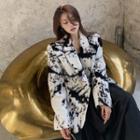 Splatter Print Loose-fit Jacket