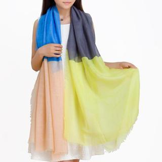 Color-block Light Scarf