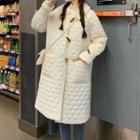Quilted Long Toggle Coat