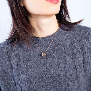 Rhinestone Layered Ring Necklace 1607 - As Shown In Figure - One Size