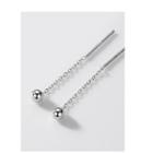 Bead Chain Drop Earring