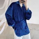 Long-sleeve Crocodile Grain Shirt