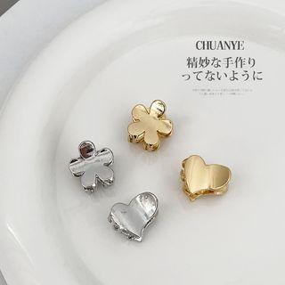 Set: Flower / Heart Hair Clamp