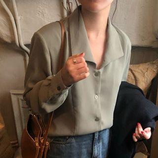 Plain Shirt Light Green - One Size