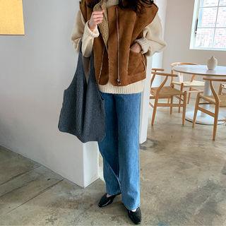 Woolen Knit Shopper Bag