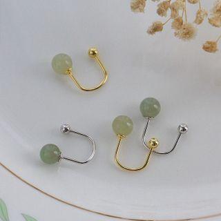 Gemstone U Shape Cuff Earring