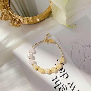 Cat Eye Stone Bead Bracelet As Shown In Figure - One Size
