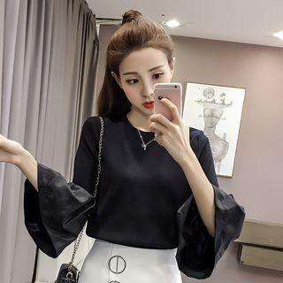 Bell 3/4-sleeve Knit Top