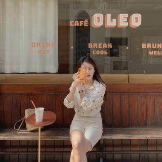 Pattern Boxy Sheer Shirt Ivory - One Size