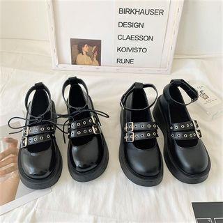 Buckle Platform Mary Jane Shoes