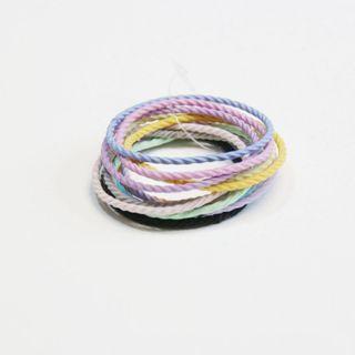 Set Of 12: Plain Hair Tie Multicolor - One Size