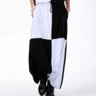 Two Tone Harem Pants As Shown In Figure - One Size