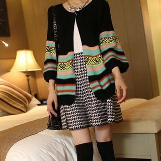 Perforated Batwing Cardigan