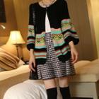 Perforated Batwing Cardigan