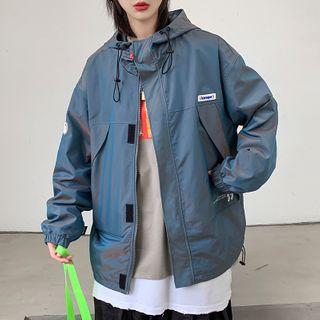 Hooded Iridescent Jacket