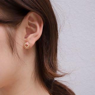 Faux Pearl & Bead Earring As Shown In Figure - One Size